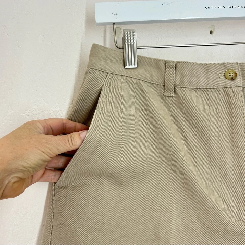 Lauren Ralph Lauren 90s Classic High-Rise Khaki Chino Shorts 8 NWT Preppy - Picture 3 of 8